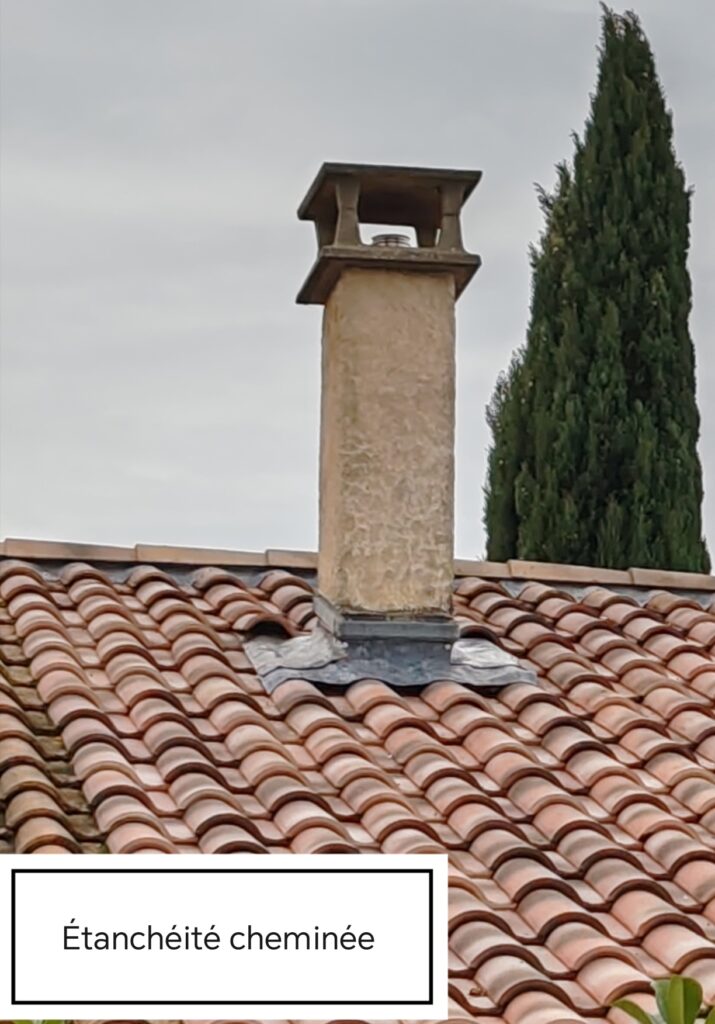 Etanchéité de cheminée en plomb